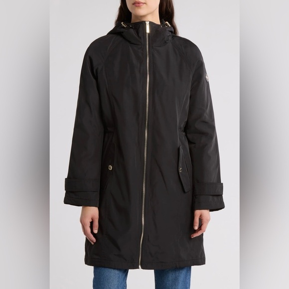 Michael Kors Jackets & Blazers - Michael Kors Longline Hooded Coat M NWT